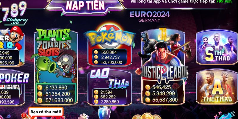 Giới Thiệu 789club Thế Giới Game Cá Cược Uy Tín Nhất 2025 1 Hệ thống đa dạng nhiều trò chơi khác nhau