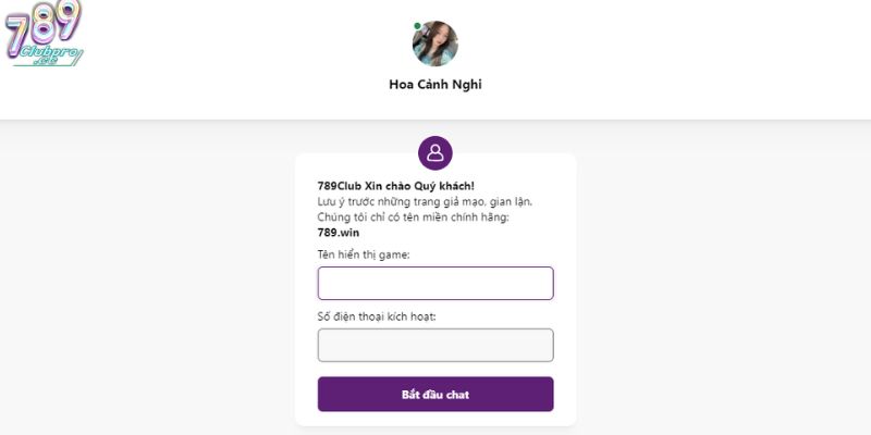 Liên Hệ 789Club - Kết Nối Nhà Cái Với Người Chơi 2 Kết nối trực tiếp qua chatbox