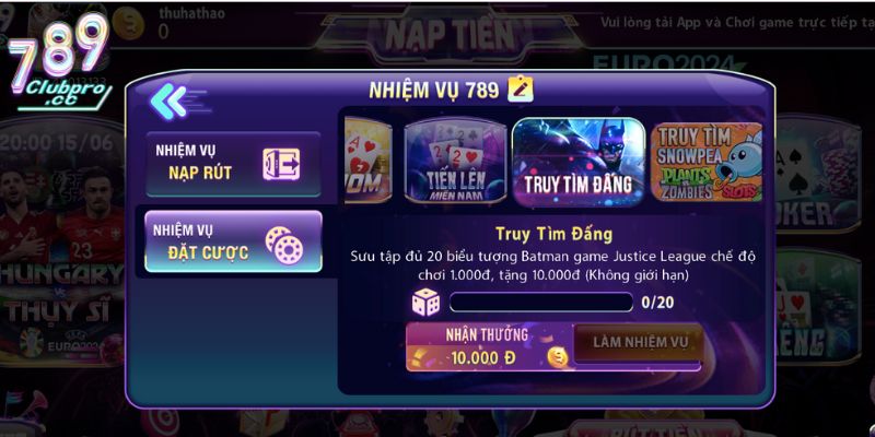 Khuyến Mãi 789Club - Tổng Hợp Các Sự Kiện Ưu Đãi Mới Nhất 2025 3 Chương trình khuyến mãi làm nhiệm vụ tặng tiền mặt tại 789club