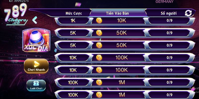Hướng dẫn bước tải app xóc đĩa 789club