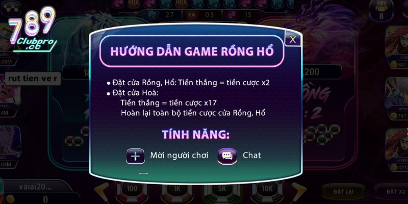 Luật đánh Rồng Hổ cơ bản dễ hiểu nhất tại 789Club 